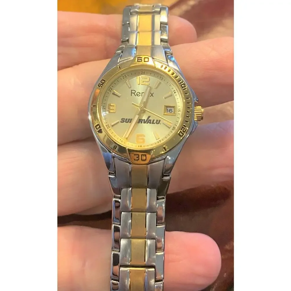 Women's 30mm Two Tone Remix Watch, SUPERVALU Corp Logo, All Stainless